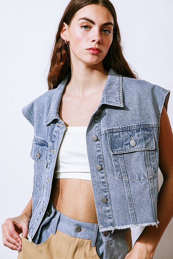 claim-to-fame-denim-vest Flying Tomato-Sophia's StyleVEST-1